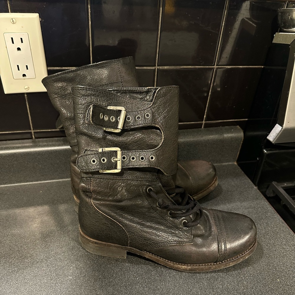 All Saints Biker Boots.